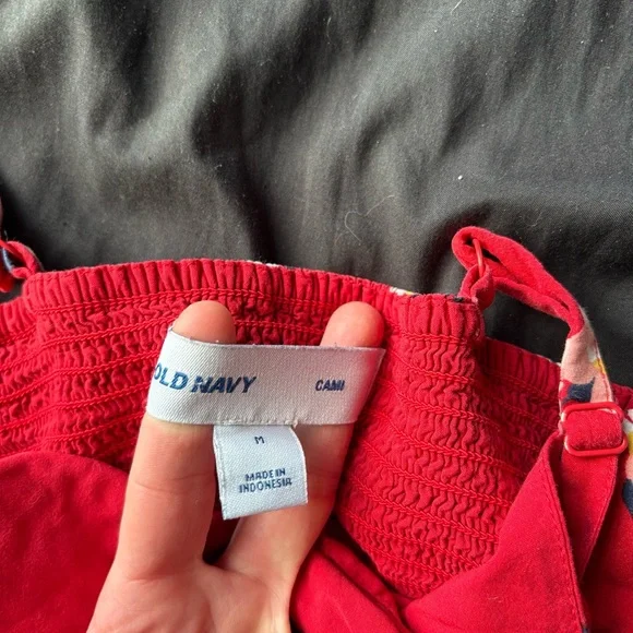 Old Navy Red Floral Dress - Picture 4 of 4